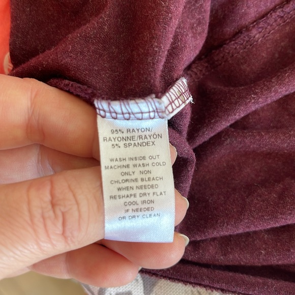 {Loft} Plum Floral Knit Tank Dress - Picture 6 of 8